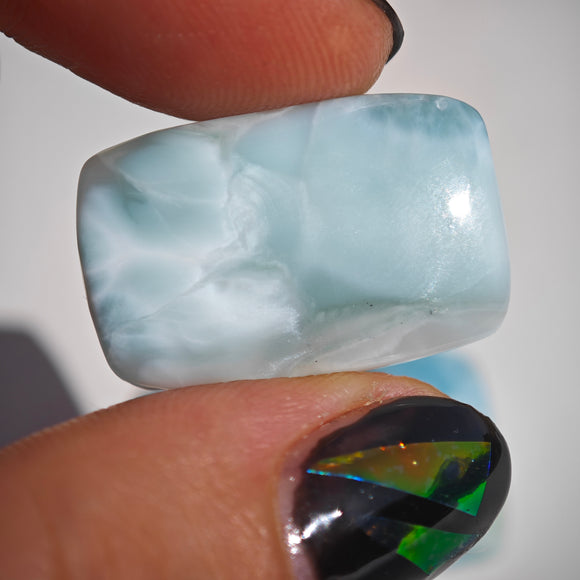 Cabujones Rectangulares de Larimar