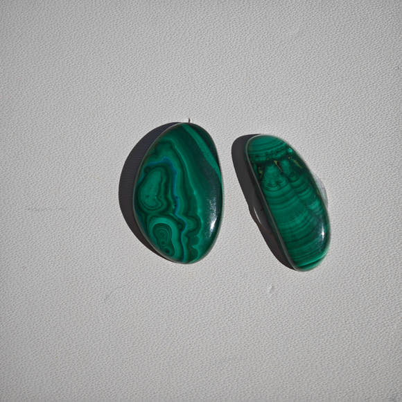 Small Malachite Cabochons