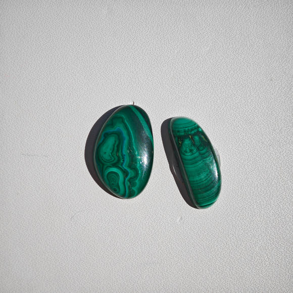 Small Malachite Cabochons