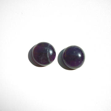 Round Amethyst Cabochons 14mm