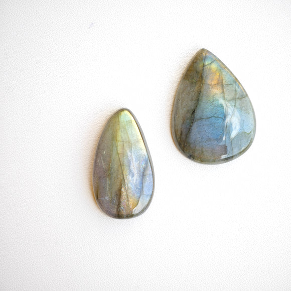 Cabujones Lagrima  Pequeños de Labradorita