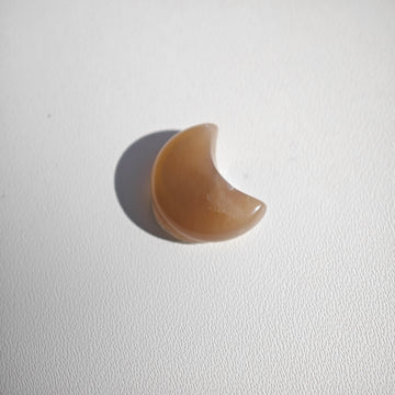 Cabujón Semiluna de Piedra Luna Melocotón