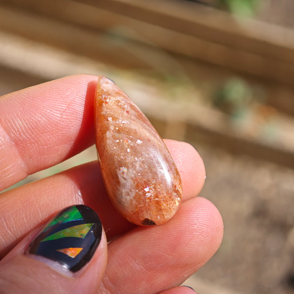 Piedra del Sol Cabujón Forma Lagrima