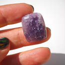 Freeform and Rectangular Lepidolite Cabochons-3