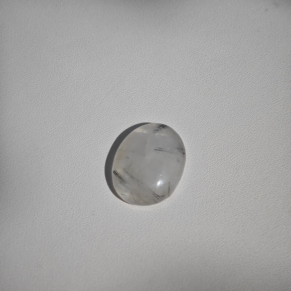 Black Rutilated Quartz Oval Cabochon