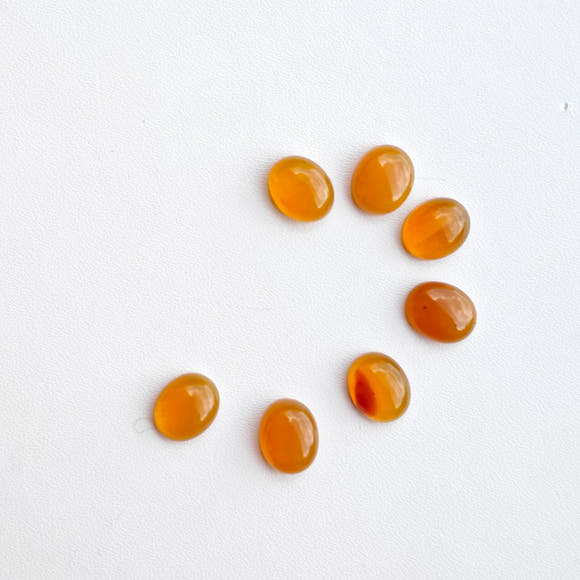Oregon Fire Opal Oval Cabochons 10x8mm