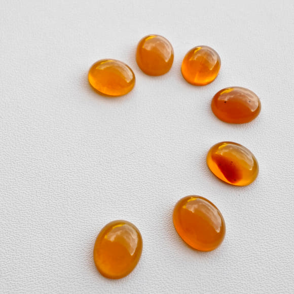 Oregon Fire Opal Oval Cabochons 10x8mm