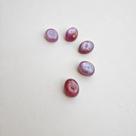 Oval Pink Sapphire Cabochons Oval 8x6mm