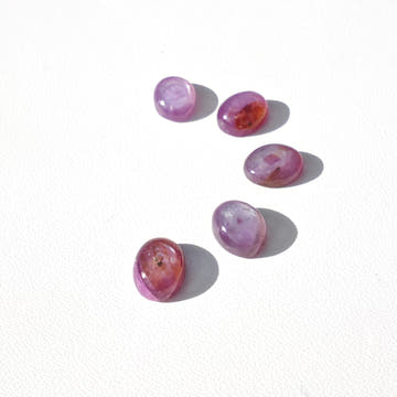 Oval Pink Sapphire Cabochons Oval 8x6mm - 0