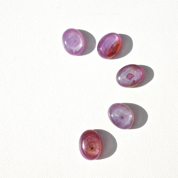 Cabujones Ovalados Zafiros Rosa Oval  8x6mm FOTOS