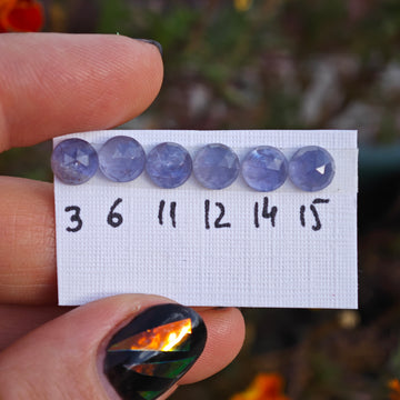 Iolita Redonda Facetada 6mm - 0