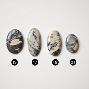 Porcelain Jasper Oval Cabochons - 0