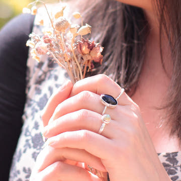 Black Onyx Rings - 0