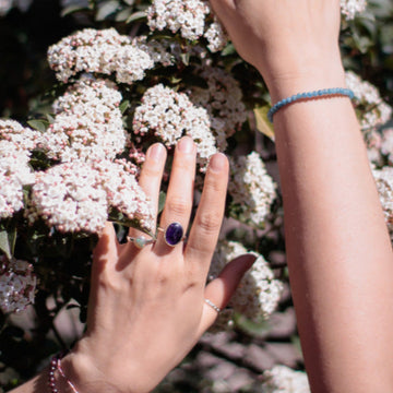 Anillo en Plata con Amatista - 0