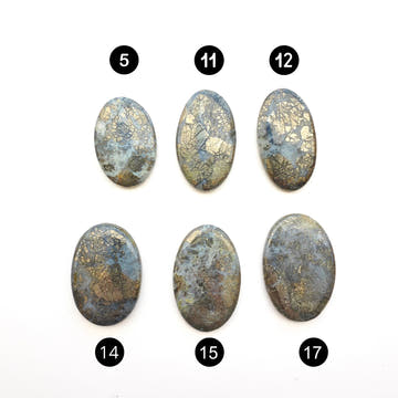 Marcasita Oval Cabujón · 6 Formatos