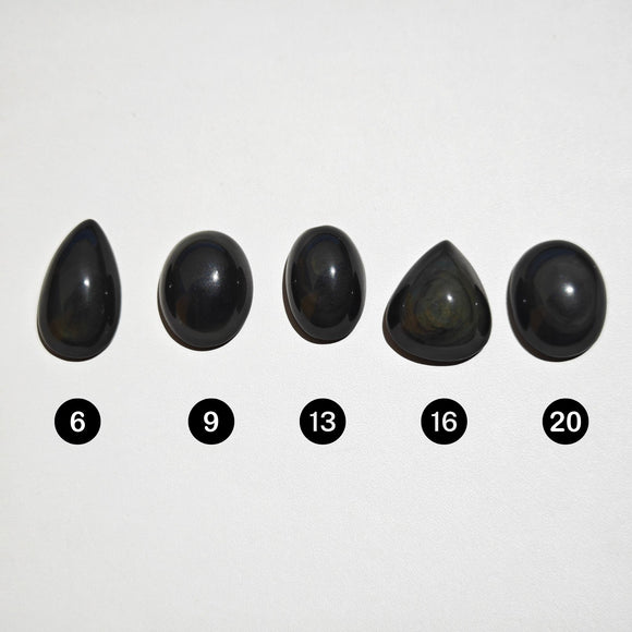 Obsidiana Arcoíris Cabujones Forma Variada