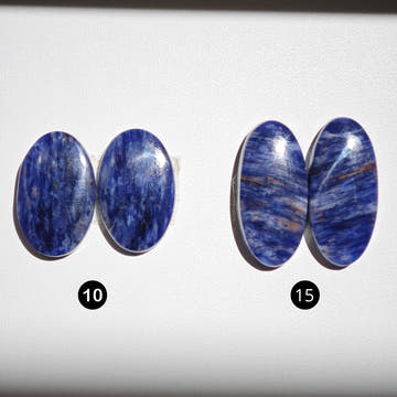 Sodalite Oval Cabochon Pairs