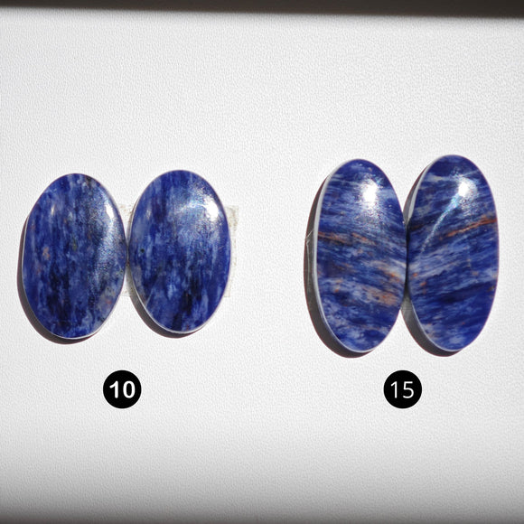 Sodalita Cabujones Ovalados Pares