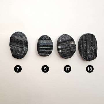 Black Tourmaline Rough Cabochons - 0