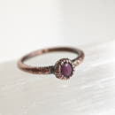 Ruby Ring - Electroformed Copper-7