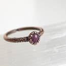 Ruby Ring - Electroformed Copper-8