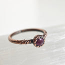 Anillo Rubí- Electroformado en Cobre-9