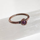 Anillo Rubí- Electroformado en Cobre-11