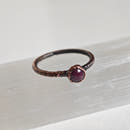 Ruby Ring - Electroformed Copper-12