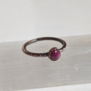 Ruby Ring - Electroformed Copper-14