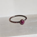 Anillo Rubí- Electroformado en Cobre-14