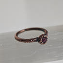 Ruby Ring - Electroformed Copper-17