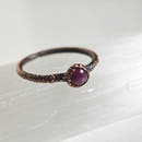 Ruby Ring - Electroformed Copper-18