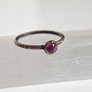 Anillo Rubí- Electroformado en Cobre-19