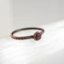 Ruby Ring - Electroformed Copper-23