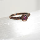 Ruby Ring - Electroformed Copper-4
