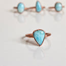 Larimar Ring - Electroformed Copper-6