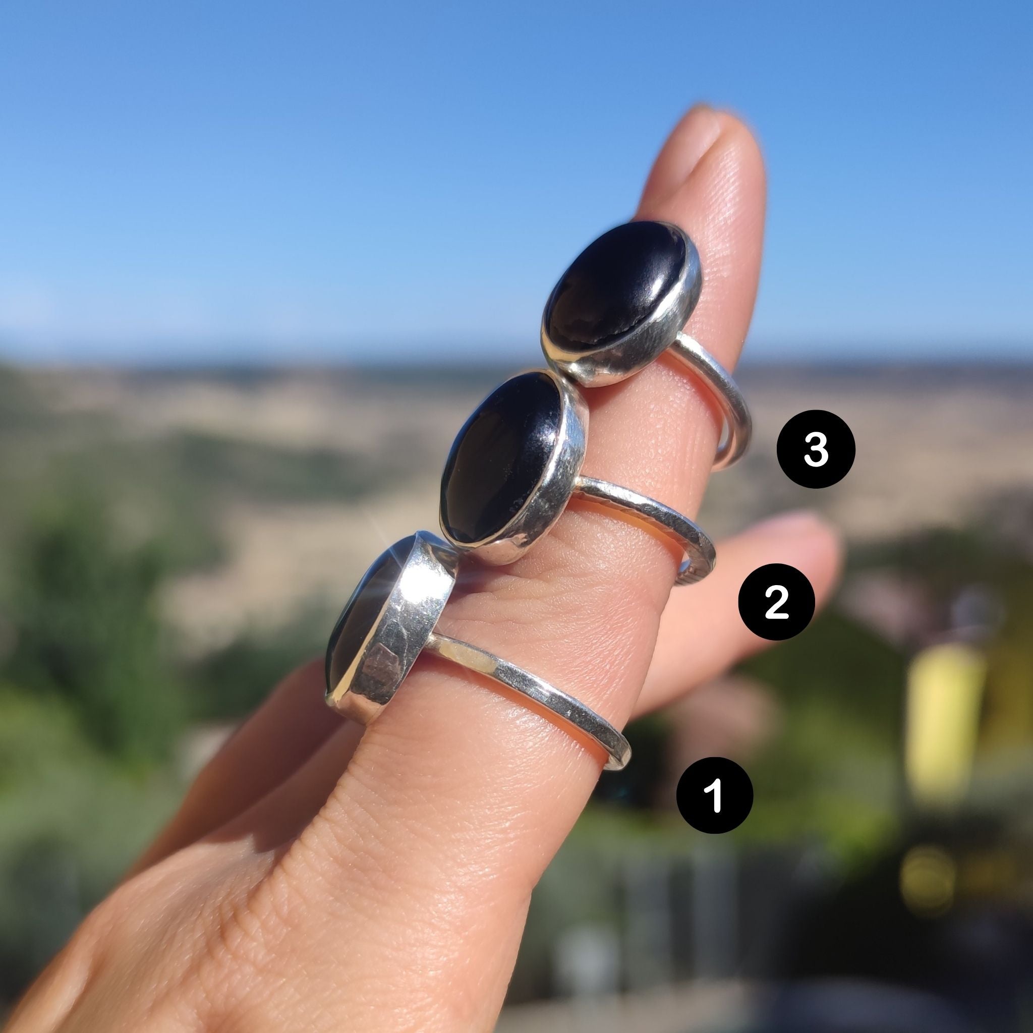 Anillos Con Ónix Negro