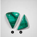 Malachite Triangular Cabochons-2