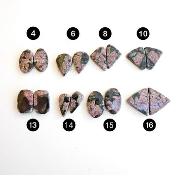 Eudialyte Cabochon Pairs - 0