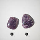 Freeform and Rectangular Lepidolite Cabochons-2