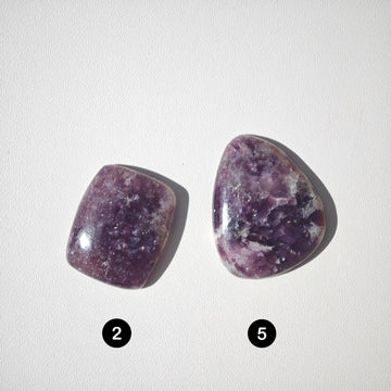 Cabujones Lepidolita Forma Libre y Rectangular - 0