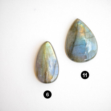 Cabujones Lagrima  Pequeños de Labradorita - 0