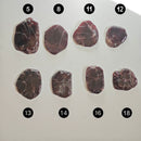 Rebanadas de Granate Almandino en Bruto-3