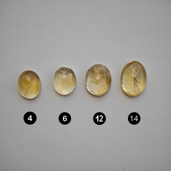 Cabujones Ovalados Pequeños de Citrinos