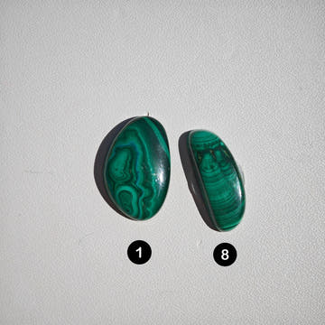 Cabujones Pequeños de Malaquita - 0
