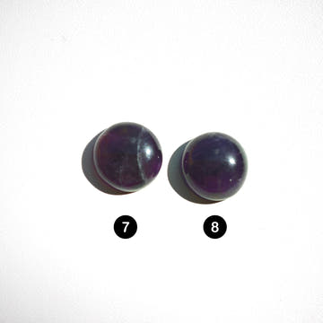 Round Amethyst Cabochons 14mm - 0