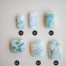 Cabujones Rectangulares de Larimar-3