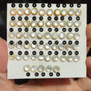 Cabujones Redondos de Madre Perla 6mm en Corte Rosa-2