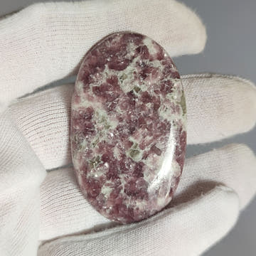 57mm Oval Lepidolite Cabochon