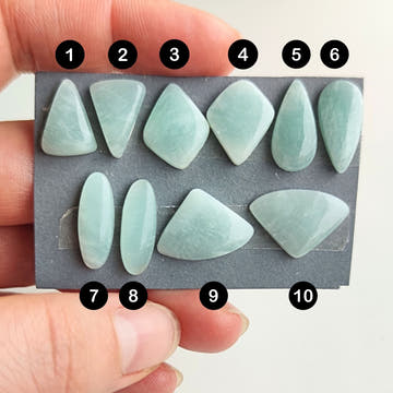 Assorted Amazonite Cabochons